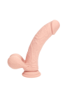 Dwuwarstwowy wibrator silikonowy z obciążonymi kulkami – 18 cm