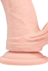 Dwuwarstwowy wibrator silikonowy z obciążonymi kulkami – 18 cm
