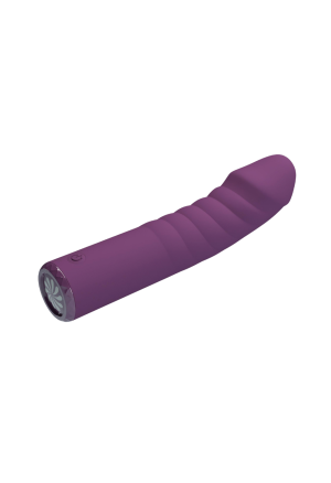 Ergonomiczny wibrator punktu G ze spiralną teksturą