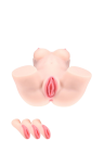 Realistyczny masturbator 20 kg z wibracjami i wymiennymi wkładkami