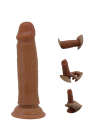 Realistyczne dildo z przesuwająca się skóra dla naturalnych odczuć - 18,4 cm