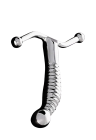 Metalowy masażer prostaty ze stali nierdzewnej - 13 cm
