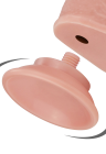 Realistyczne dildo TPE z ruchomą skórką i przyssawką - 23,5 cm
