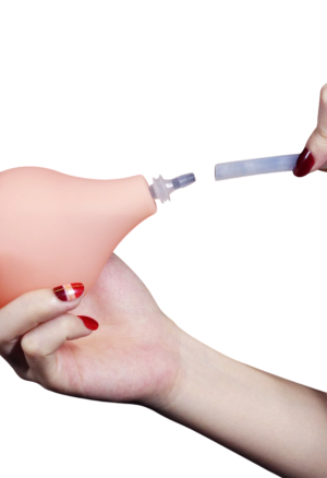 Realistyczne dildo z funkcją wytrysku i przyssawką - 23 cm