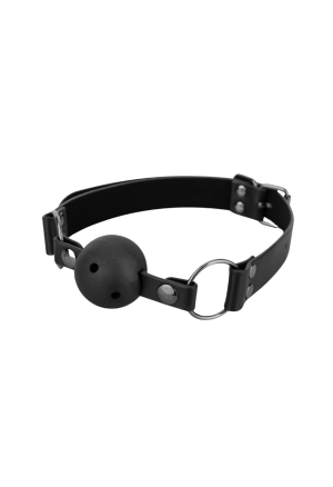Zestaw 3 plastikowych knebli kulkowych BDSM z otworami