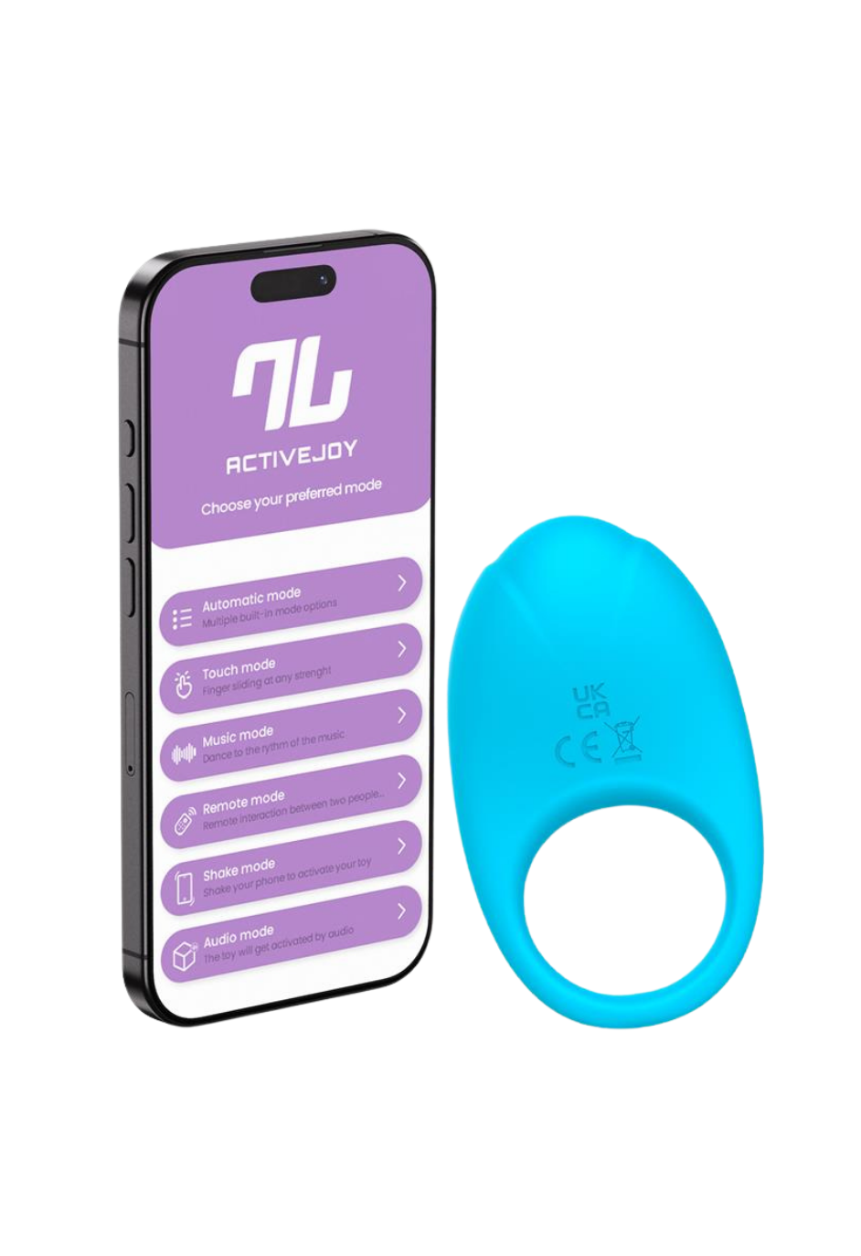 Ring wibrujący sterowany aplikacją z 10 trybami wibracji