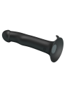 Dildo w kolorze czarnym z przyssawką