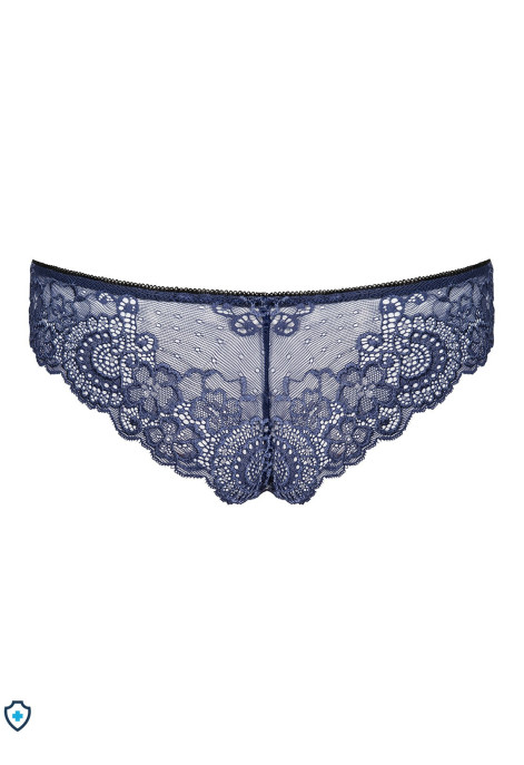 Eleganckie, koronkowe, niebieskie figi Eleganckie, koronkowe, niebieskie figi