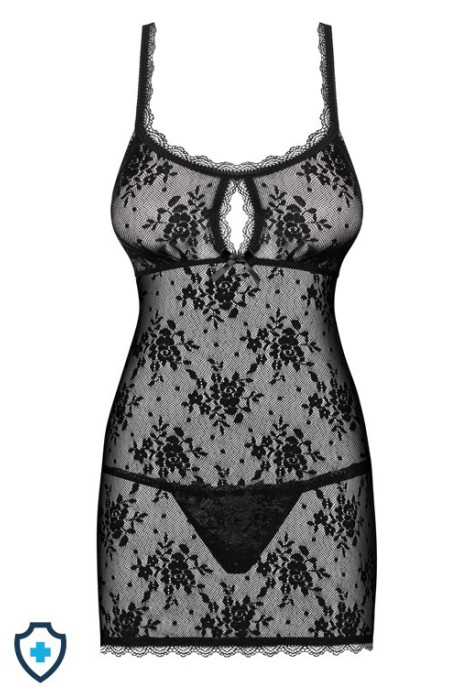 Zwiewna babydoll z kuszącym rozcięciem na plecach Zwiewna babydoll z kuszącym rozcięciem na plecach