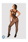 Zmysłowe bodystocking z przezroczystej siateczki z oryginalnymi wycięciami