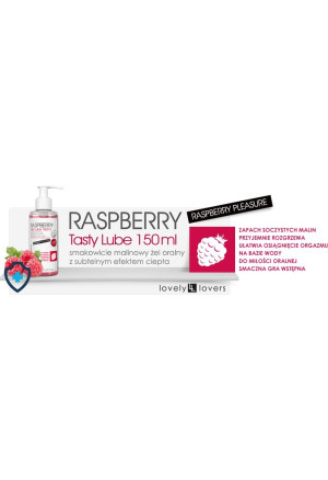 Raspberry Tasty Lube - Lubrykant smakowy malinowy, orgazmowy, 150 ML