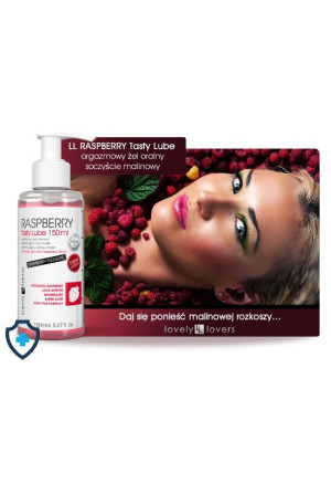 Raspberry Tasty Lube - Lubrykant smakowy malinowy, orgazmowy, 150 ML
