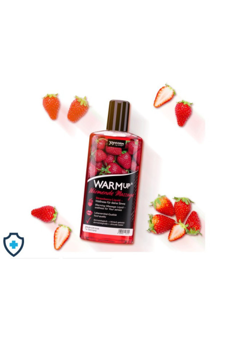 Rozgrzewający olejek do masażu o smaku truskawkowym, 150 ml Rozgrzewający olejek do masażu o smaku truskawkowym, 150 ml