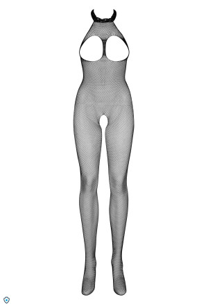 Odważne bodystocking z otwartym biustem