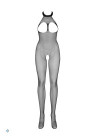Odważne bodystocking z otwartym biustem