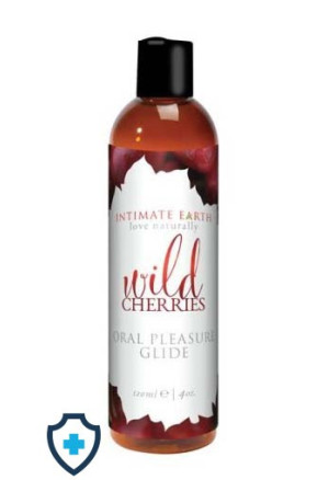 Intimate Earth - Organiczny lubrykant oralny - wiśniowy, 120 ml