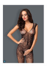 Kwiatowe bodystocking z szerokimi ramiączkami