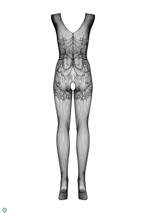 Kwiatowe bodystocking z szerokimi ramiączkami