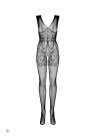 Kwiatowe bodystocking z szerokimi ramiączkami