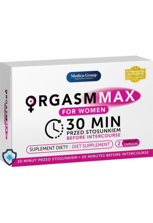 OrgasmMax, tabletki na libido dla kobiet, 2 kapsułki