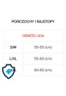 Samonośne, cieliste pończochy z czerwonymi kokardkami