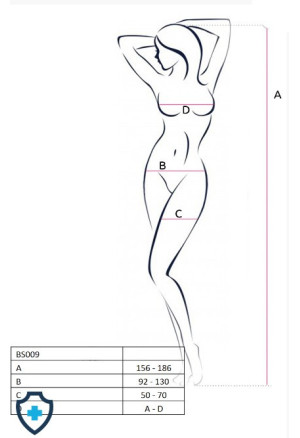 Kwiatowe bodystocking z otwartym krokiem, białe