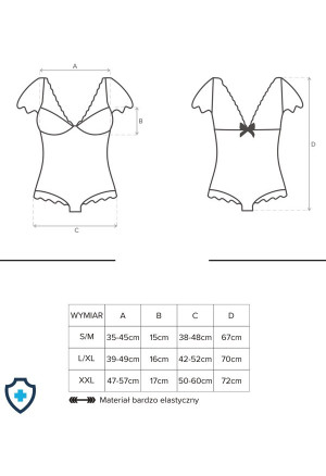 Purpurowe, koronkowe body z gładkiej tkaniny