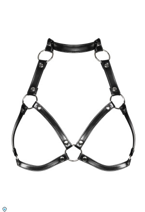 Elegancka uprząż, skórzany harness soft BDSM