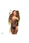 Bodystocking z dekoldem w łódkę - posiada odkryty krok