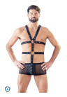 Męski harness połączony z szortami - wetlook