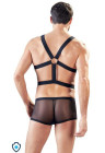Męski harness połączony z szortami - wetlook