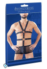 Męski harness połączony z szortami - wetlook