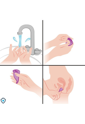 Silikonowy kubeczek menstruacyjny, rozm. A - mały