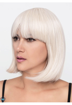 Peruka - blond bob z grzywką