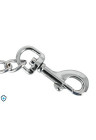 Metalowy łańcuszek z karabińczykami na obu końcach - 15 cm