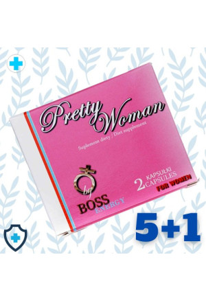 Pretty Woman - najskuteczniejsze kapsułki na libido dla kobiet 5+1 GRATIS