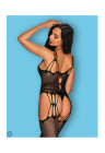 Seksowne bodystocking w kolorze czarnym
