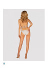 Opalizujące bikini w kolorze białym