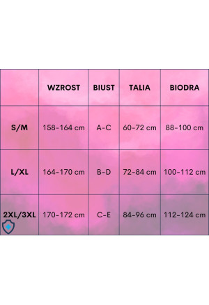 Kuszący komplet - gorset oraz stringi w kolorze czarnym