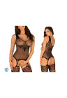 Dzianinowe bodystocking w fantazyjny wzory