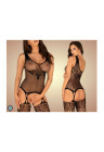 Dzianinowe bodystocking w fantazyjny wzory