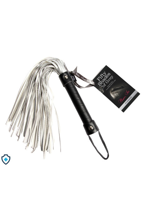 Srebrny pejcz BDSM z ekoskóry - Pięćdziesiąt Twarzy Greya (Fifty Shades of Grey) Srebrny pejcz BDSM z ekoskóry - Pięćdziesiąt Twarzy Greya (Fifty Shades of Grey)