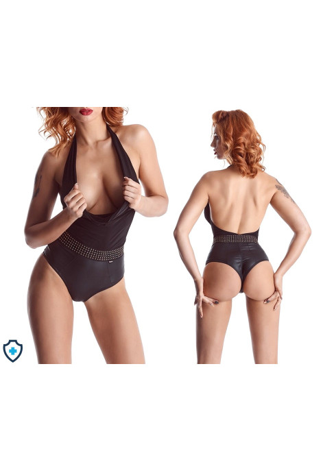 Seksowne body z efektownym, marszczonym dekoltem Seksowne body z efektownym, marszczonym dekoltem