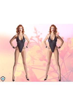 Czarne body doskonale modelujące sylwetkę