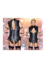 Spektakularny komplet bondage z matowego materiału - Plus Size