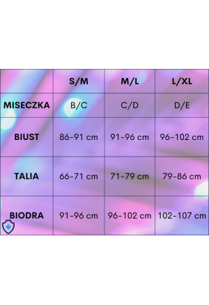 Hipnotyzujący, świecący w świetle UV bodystocking w neonowym różu - Plus Size