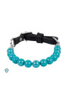 Stylowy choker z turkusowych pereł