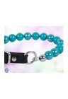 Stylowy choker z turkusowych pereł