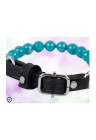 Stylowy choker z turkusowych pereł