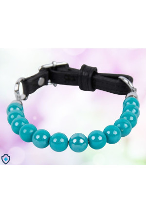 Stylowy choker z turkusowych pereł